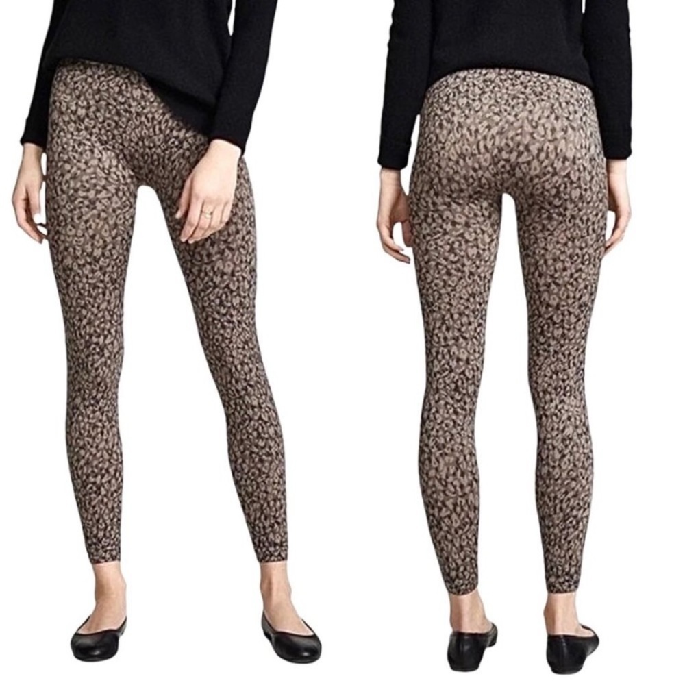 SPANX Look At Me Now Seamless Leggings Mini Leopard